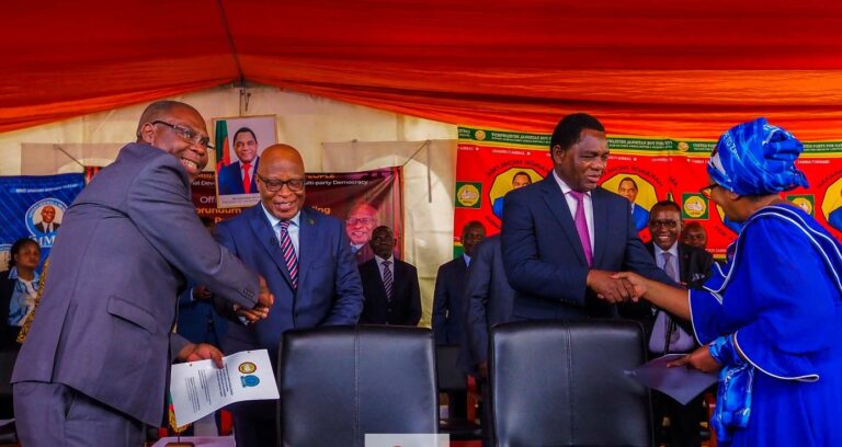 UPND and MMD Forge Alliance to Promote Peace and Development for Zambia