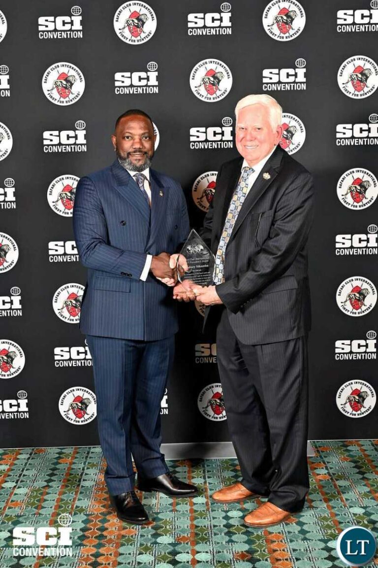 Sikumba honoured in the US for promoting tourism, wildlife