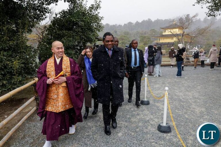 President Hichilema Visits Kyoto’s Iconic Kinkakuji Temple