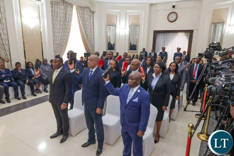 President Hichilema Swears In New Officials and ACC Board, Calls for Development and Integrity