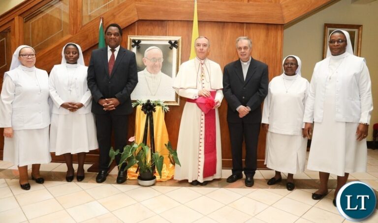 President Hichilema Pays Tribute to Pope Francis at Embassy of the Holy See