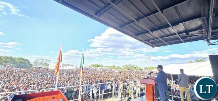 President Hichilema Urges Unity and Hard Work During Community Engagement in Kalomo