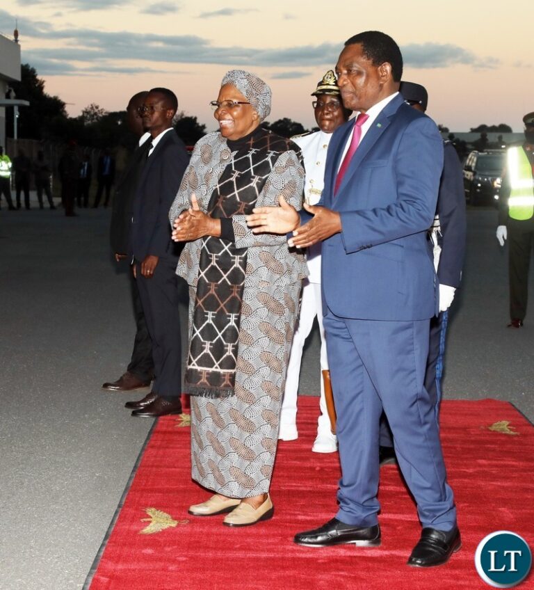 Zambia Welcomes Namibian President Dr. Netumbo Nandi-Ndaitwah for Two-Day Working Visit