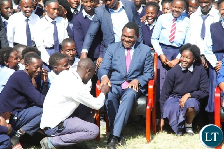 President Hichilema Visits Former School, Inspires Pupils with Message of Hard Work and Discipline