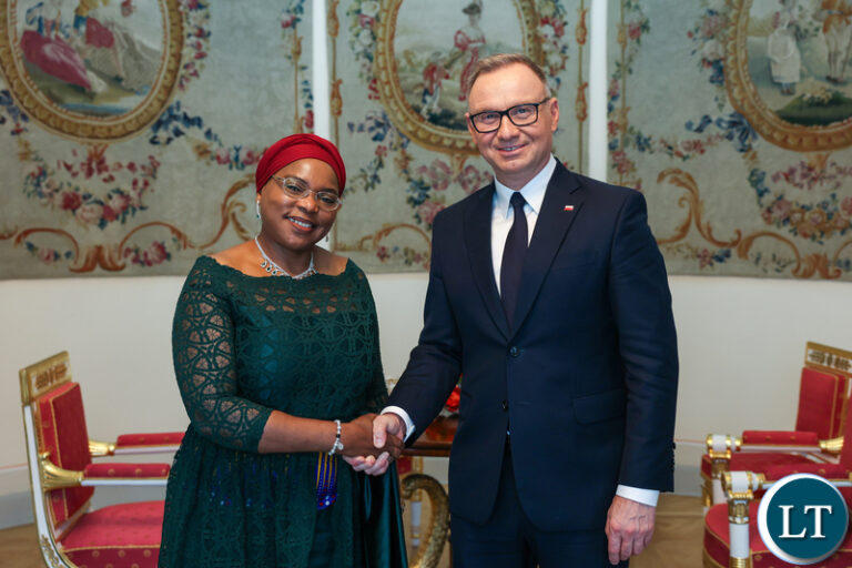Ambassador Chibesakunda Presents Letters Of Credence To Polish President
