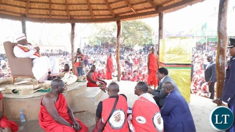 Chitimukulu extols President Hichilema