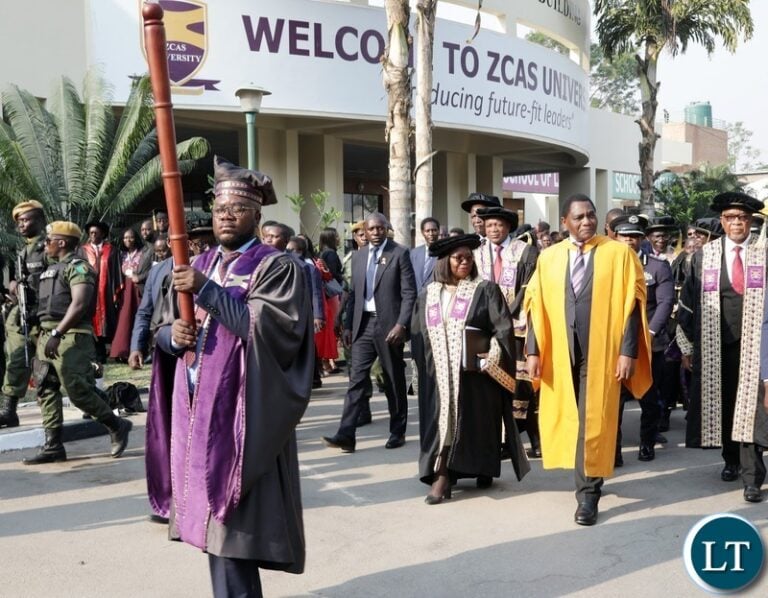 President Hichilema Hails ZCAS University at 9th Graduation Ceremony