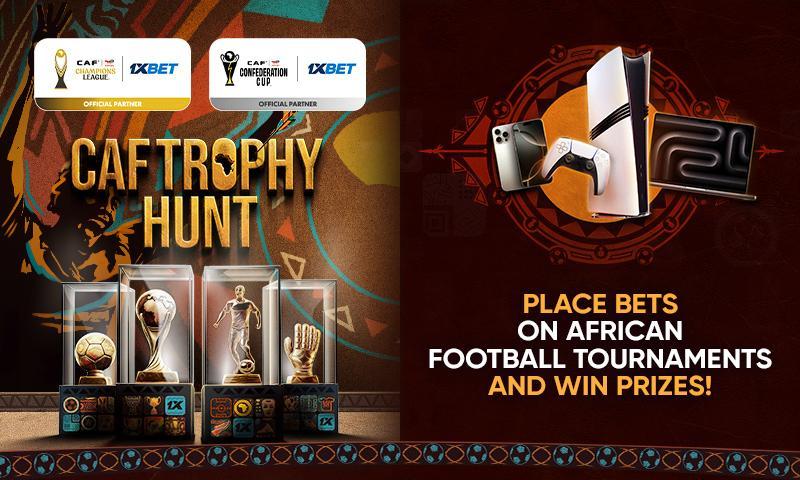 CAF Trophy Hunt: Win Apple MacBook Pro, PlayStation 5 Pro, Xiaomi POCO X6 Pro and other prizes in 1xBet promo!