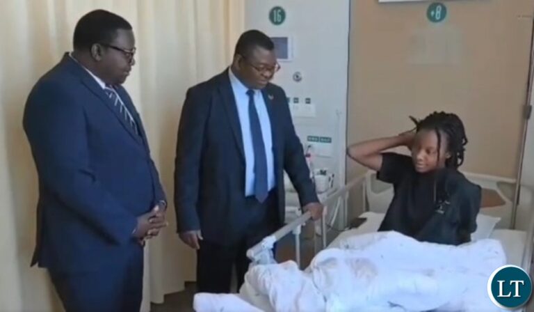 Lubanji returns home from China after undergoing treatment