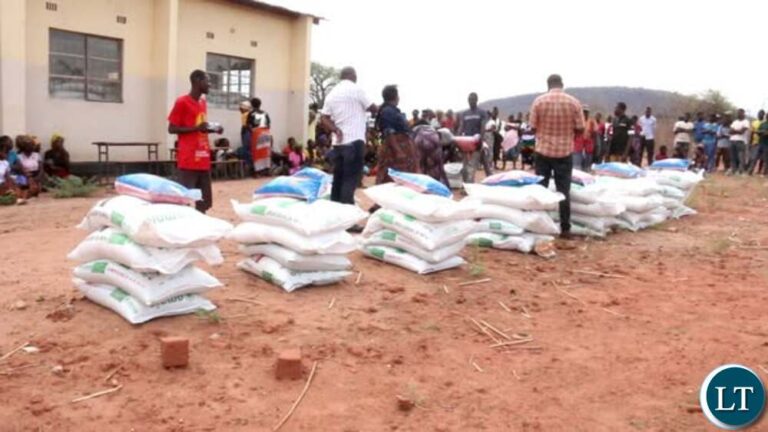Luangwa receives 600 Bags of Rice Support Food