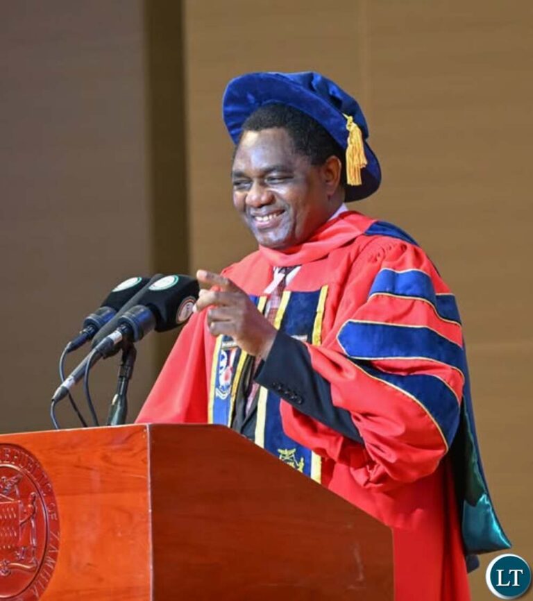 President Hichilema awarded Honorary Doctorate in Agribusiness