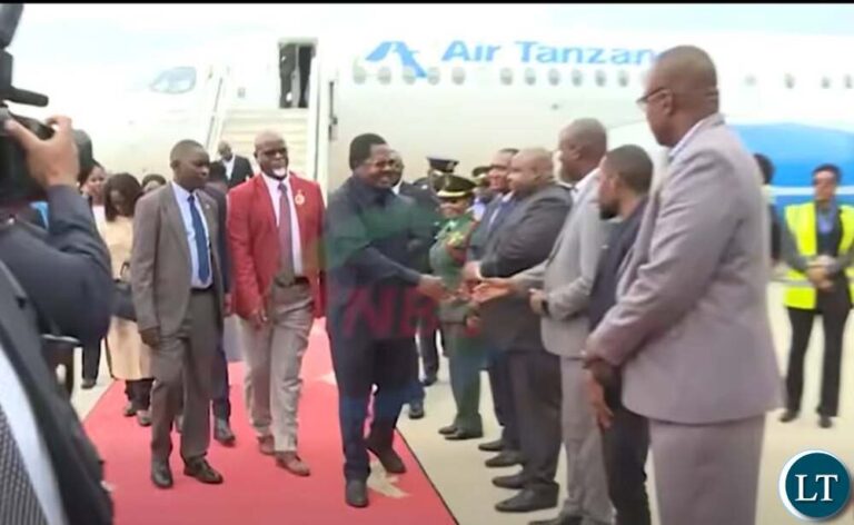 Tanzanian Vice President arrives in Zambia