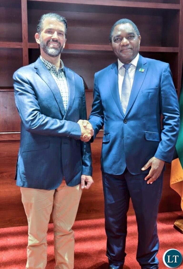 President Hichilema Meets Donald Trump Jr. During Private Visit
