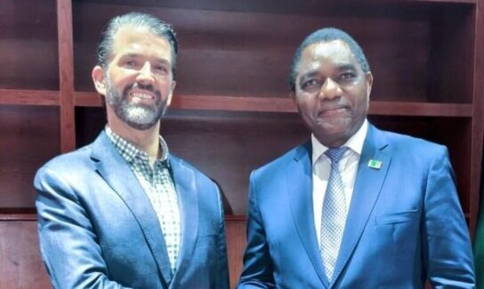 President Hichilema Meets Donald Trump Jr. During Private Visit