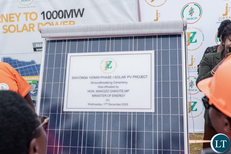 Government Launches 100MW Siavonga Solar Project
