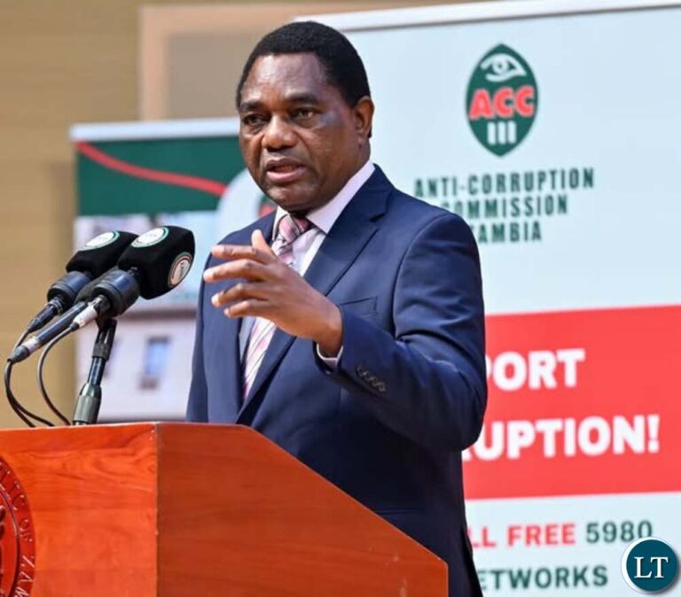 President Hichilema reaffirms zero tolerance to corruption