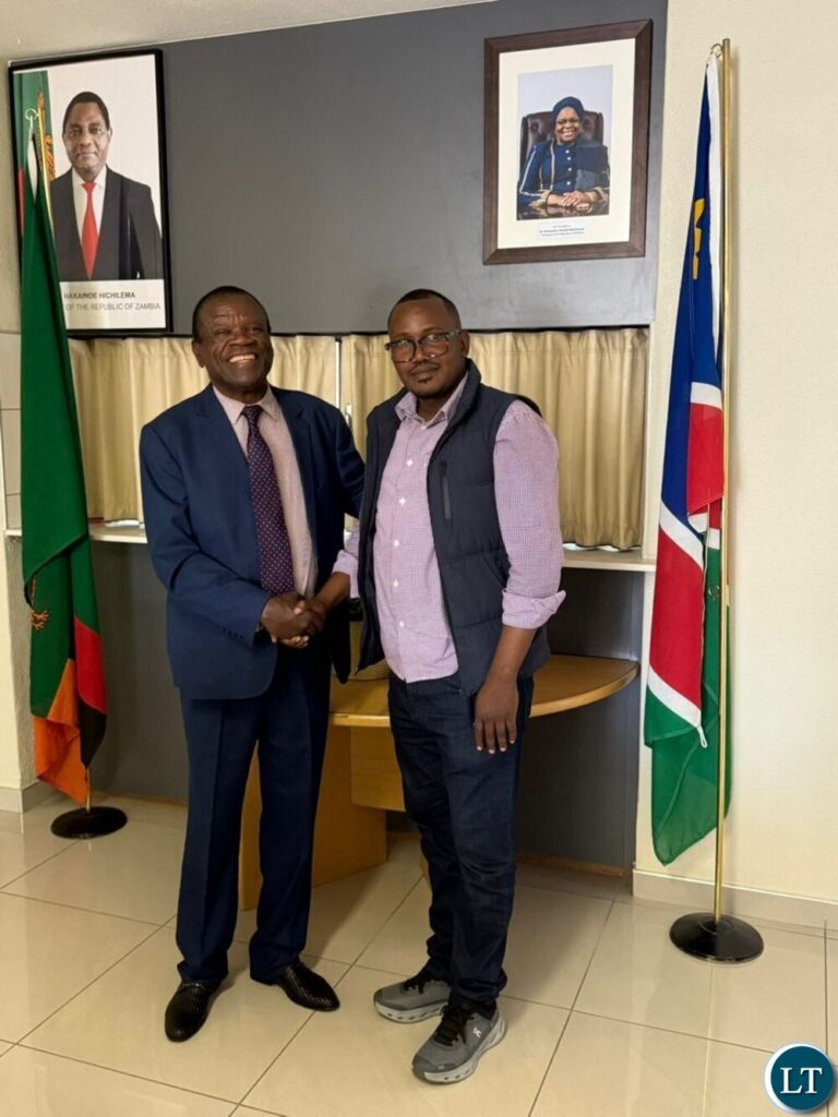 UPND Media Director Pays Courtesy Call on Zambia’s High Commissioner to Namibia