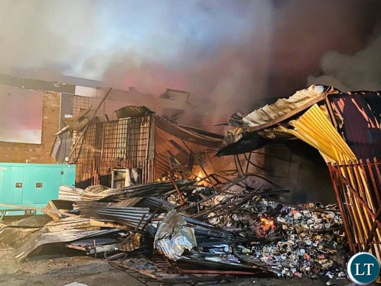 Dragon Matty Shopping Complex Gutted in Chingola Fire