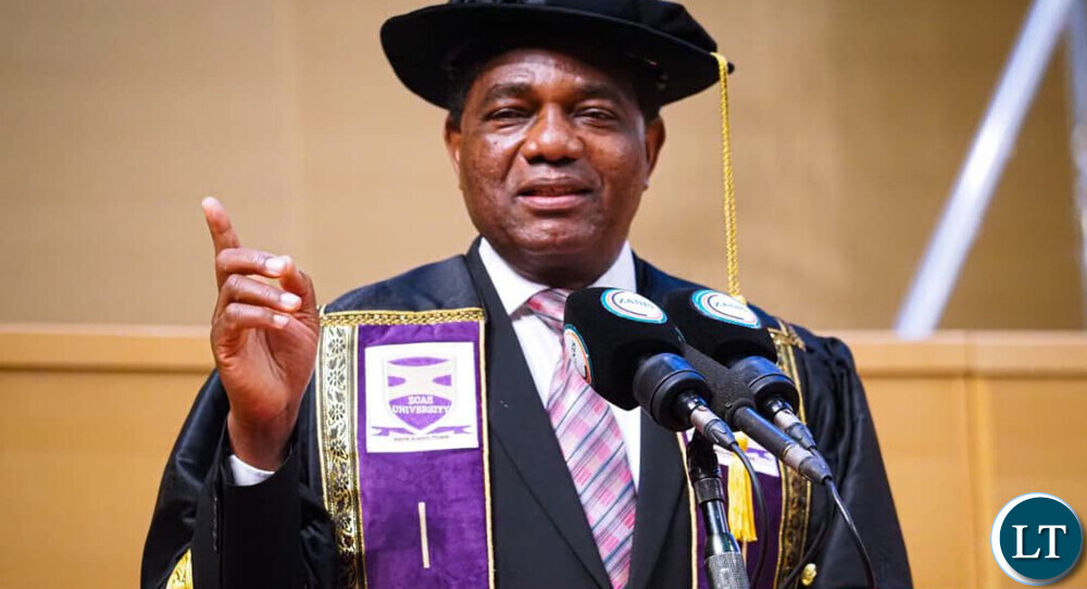HH Reflects on Shepherd Roots, Credits Reforms for Zambia’s Progress as He Receives Honorary Doctorate