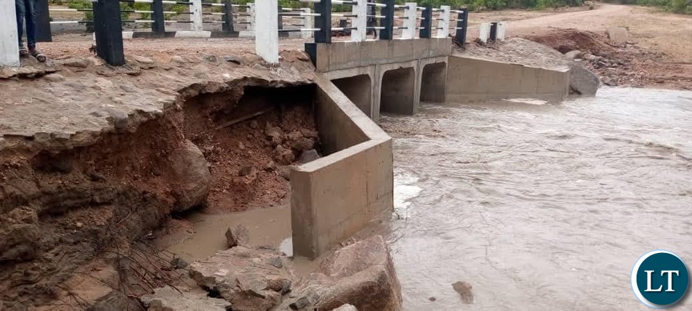 Lufubu Bridge submerged
