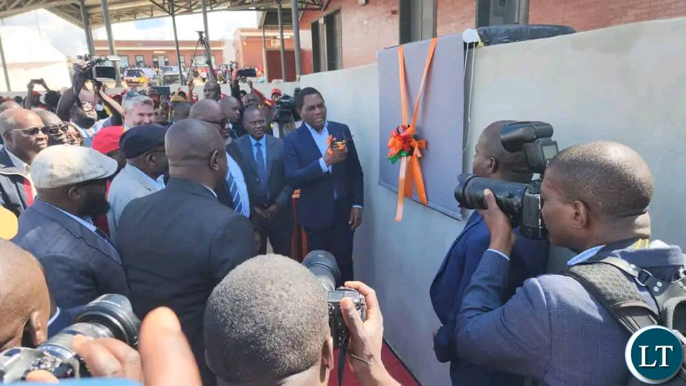 President Hichilema Commissions Upgraded Nakonde One Stop Border Post