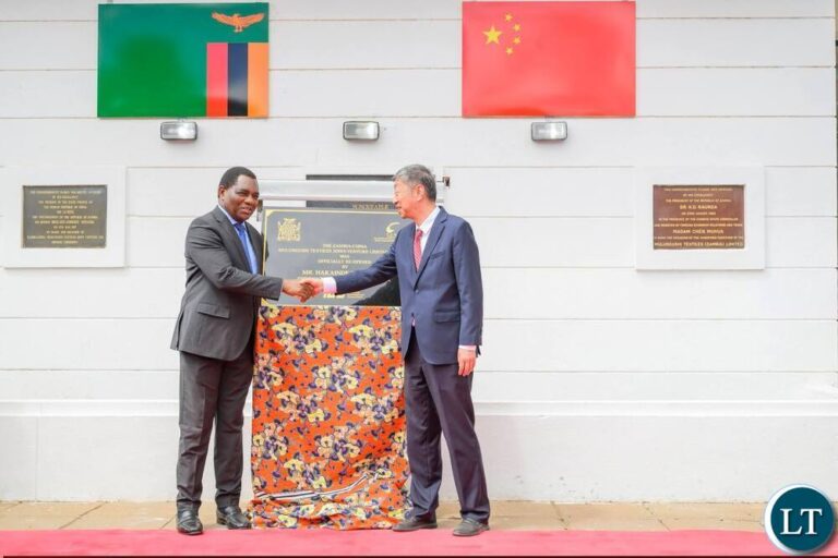President Hichilema re-opens Mulungushi Textiles