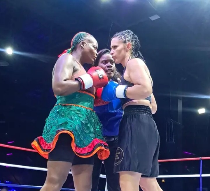Esther Phiri wins exhibition bout