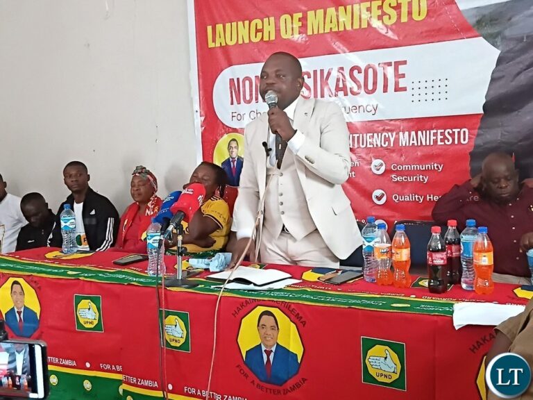 UPND’s Nonde Sikasote Promises Mortuary, Libraries for Chawama