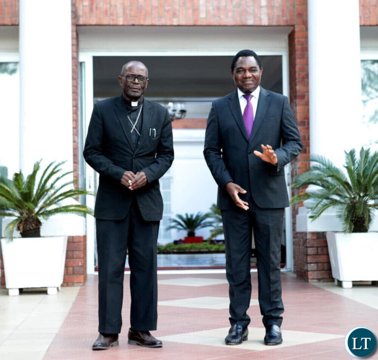 Hichilema Mourns Emeritus Archbishop Telesphore Mpundu