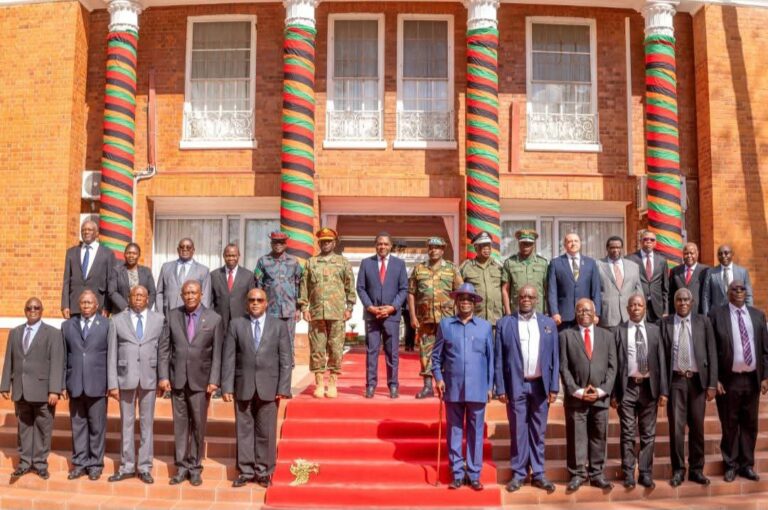 President Hichilema praises former defence and Security Chiefs