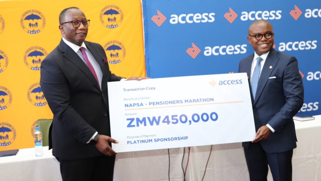 Access Bank donates K450, 000 towards NAPSA marathon