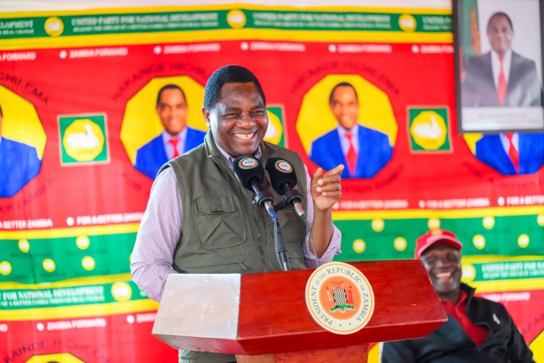 President Hichilema urges Muchinga to vote for UPND candidates
