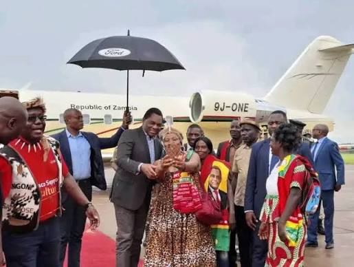 President Hichilema arrives in Mambwe district